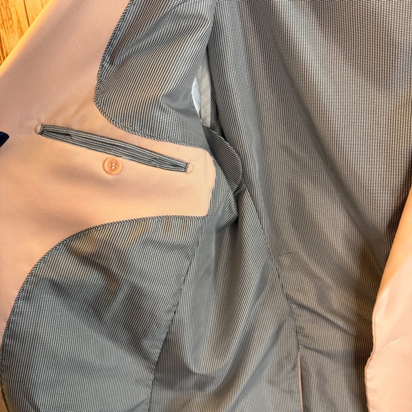 Tazio Europa Men’s Blush Pink Single Button Dress Blazer Jacket Size 44R - Picture 11 of 11